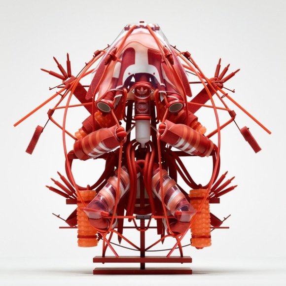 Adidas x Craig Green red orange luxury designer sneakers shoes - Picture 14 of 14